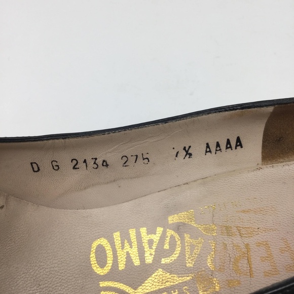 Salvatore Ferragamo Vintage Heels Black 7.5 AAAA - Picture 7 of 8